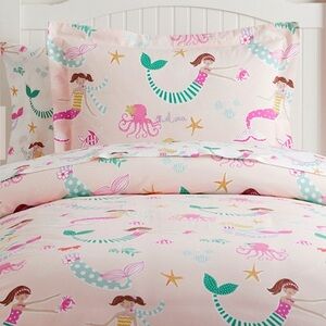 Pottery Barn Kids Organic Cotton Mermaid Twin Duvet Cover SOLD OUT ONLINE
